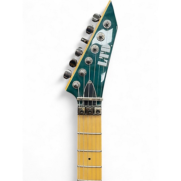Used ESP LTD MH103QM Green Solid Body Electric Guitar