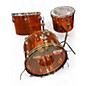 Vintage 1970s Ludwig 3 Piece Vistalite Amber Drum Kit thumbnail