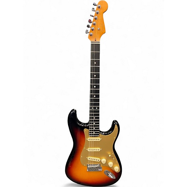 Used 2024 Fender American Ultra II Stratocaster 3 Tone Sunburst Solid Body Electric Guitar