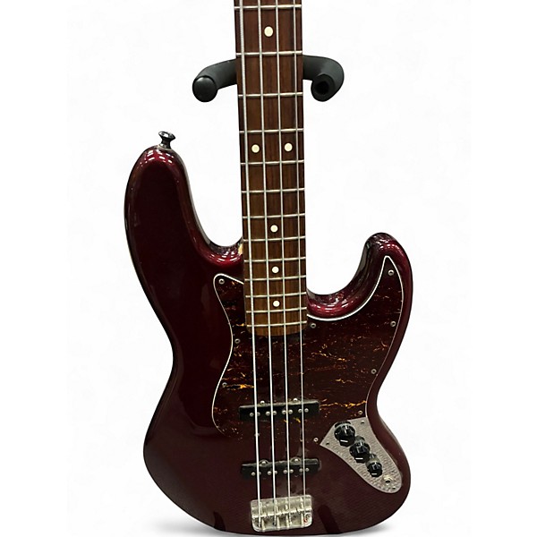 Used Fender Standard Jazz Bass Maroon Electric Bass Guitar