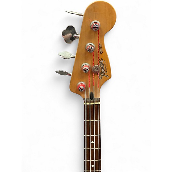 Used Fender Standard Jazz Bass Maroon Electric Bass Guitar