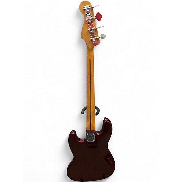 Used Fender Standard Jazz Bass Maroon Electric Bass Guitar