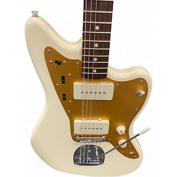 Used Squier J Mascis Jazzmaster Vintage White Solid Body Electric Guitar