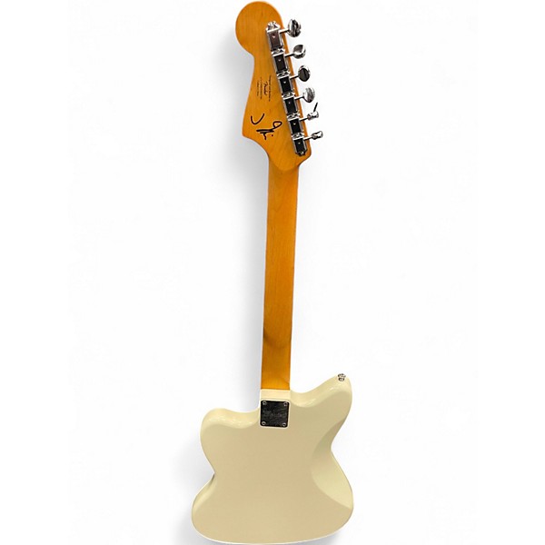 Used Squier J Mascis Jazzmaster Vintage White Solid Body Electric Guitar