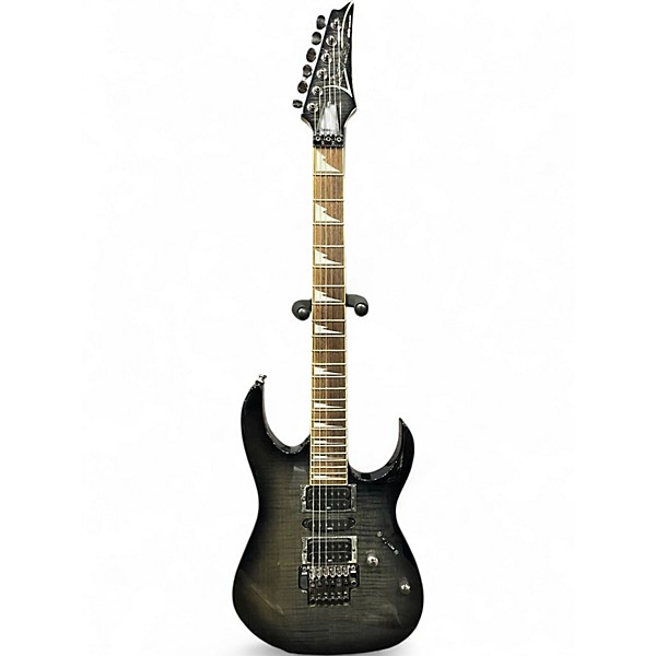 Used Ibanez RG Series Trans Black Solid Body Electric Guitar