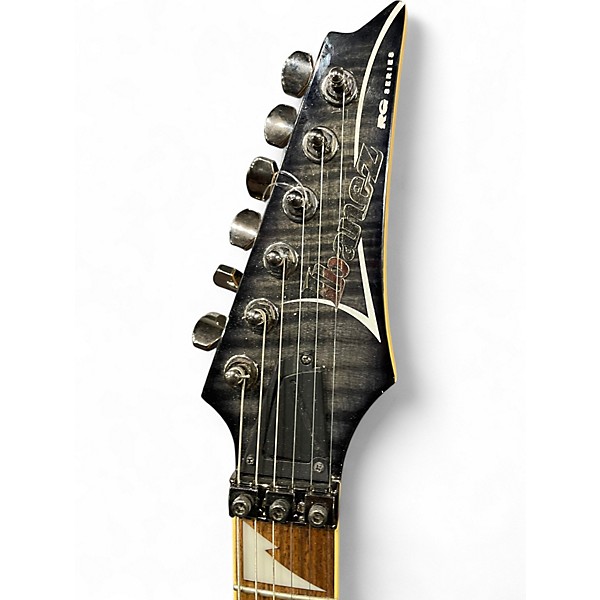 Used Ibanez RG Series Trans Black Solid Body Electric Guitar