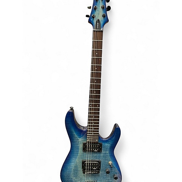 Used Schecter Guitar Research C6 ELITE Ocean Blue Burst Solid Body Electric Guitar