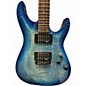 Used Schecter Guitar Research C6 ELITE Ocean Blue Burst Solid Body Electric Guitar