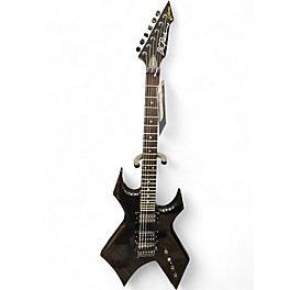 Used B.C. Rich Stranger Things "Eddie's" Inspired NJ Series Warlock Black Solid Body Electric Guitar
