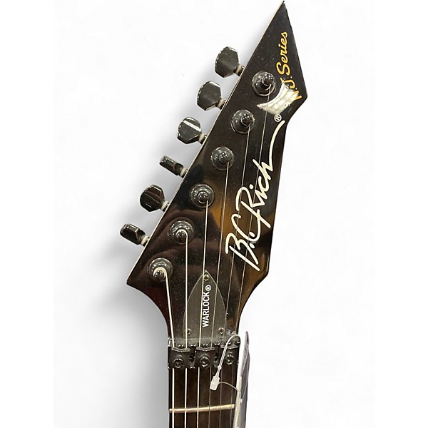 Used B.C. Rich Stranger Things "Eddie's" Inspired NJ Series Warlock Black Solid Body Electric Guitar