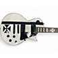Used ESP LTD James Hetfield Signature Iron Cross Black and White Solid Body Electric Guitar