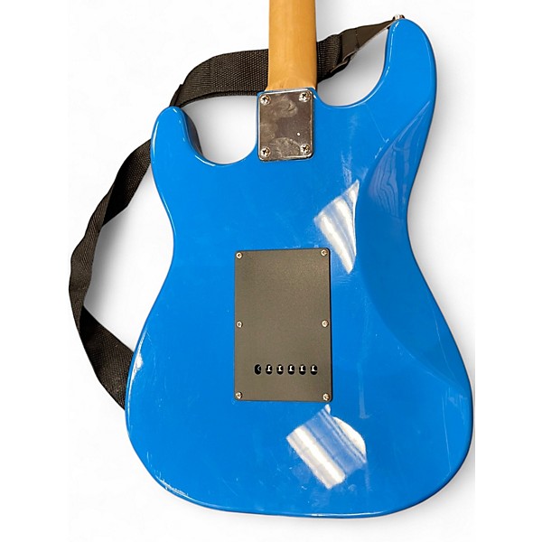 Used Glarry S-Style SSS Blue Solid Body Electric Guitar
