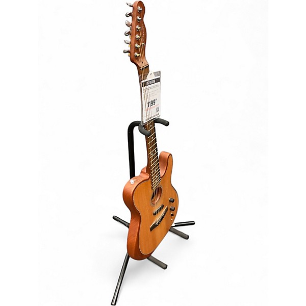 Used Fender American Acoustasonic Telecaster Natural Acoustic Electric Guitar