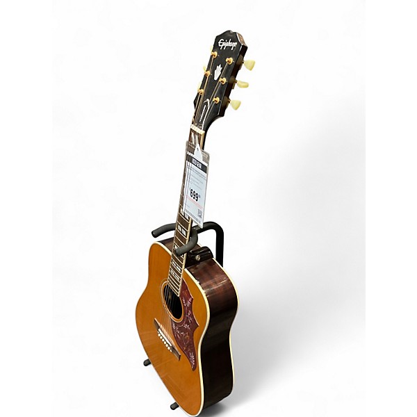 Used Epiphone Hummingbird Inspired by Gibson Natural Acoustic Electric Guitar