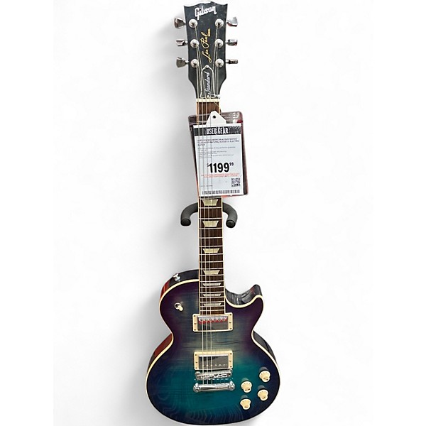 Used Gibson Les Paul Standard Blue Solid Body Electric Guitar