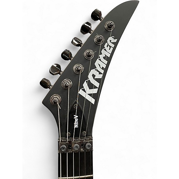 Used Kramer NITE V Black Solid Body Electric Guitar