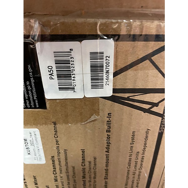 Used Kustom PA PA50 Powered Speaker