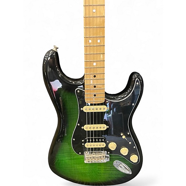 Used Fender Player Stratocaster HSS Green Solid Body Electric Guitar