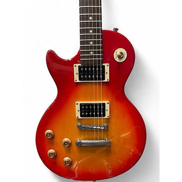 Used Epiphone Les Paul 100 Bolt On Left Handed Cherry Sunburst Electric Guitar