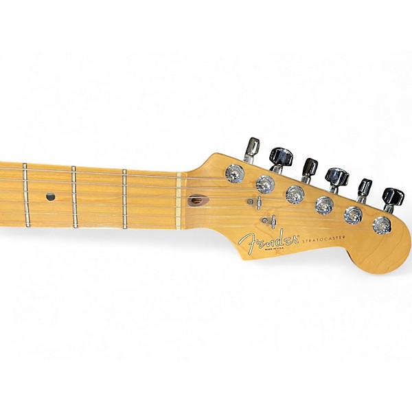 Used Fender American Standard Stratocaster Black Solid Body Electric Guitar