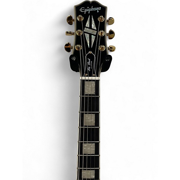 Used Epiphone Les Paul Custom Blackback Antique Ivory Solid Body Electric Guitar
