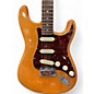 Used Fender American Deluxe Stratocaster Amber Solid Body Electric Guitar
