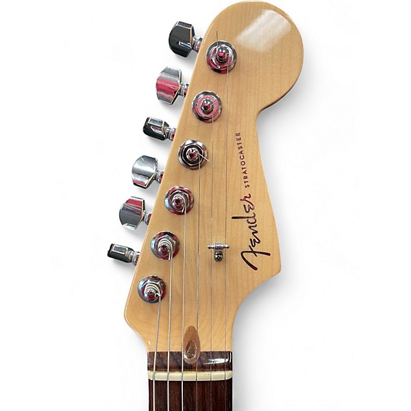 Used Fender American Deluxe Stratocaster Amber Solid Body Electric Guitar
