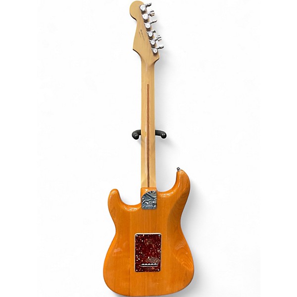 Used Fender American Deluxe Stratocaster Amber Solid Body Electric Guitar