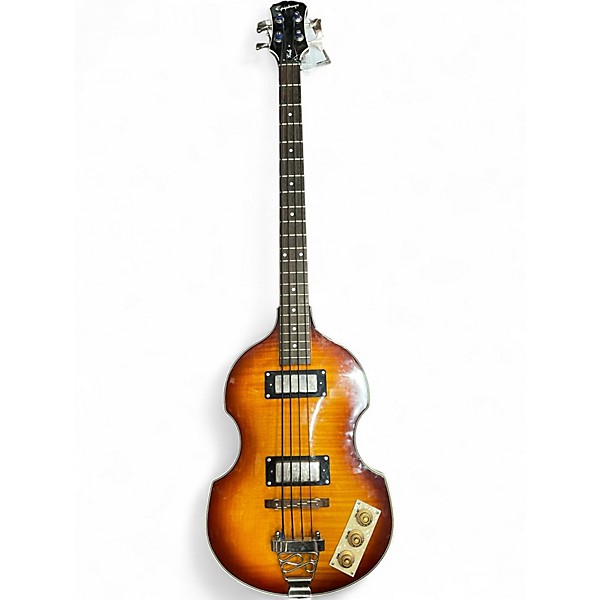 Used Epiphone Viola Tobacco Sunburst Electric Bass Guitar