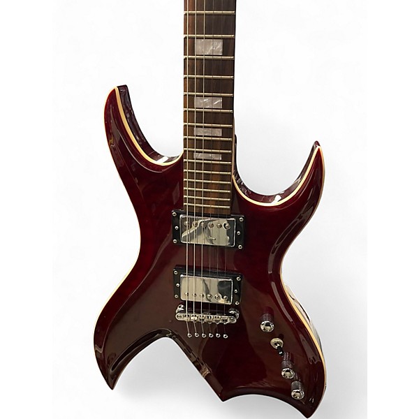 Used B.C. Rich Masterpiece Bich Crimson Red Trans Solid Body Electric Guitar