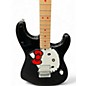 Used 2025 Squier Hello Kitty Stratocaster Single Hum Black With Kitty Pickguard Black Solid Body Electric Guitar