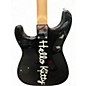 Used 2025 Squier Hello Kitty Stratocaster Single Hum Black With Kitty Pickguard Black Solid Body Electric Guitar