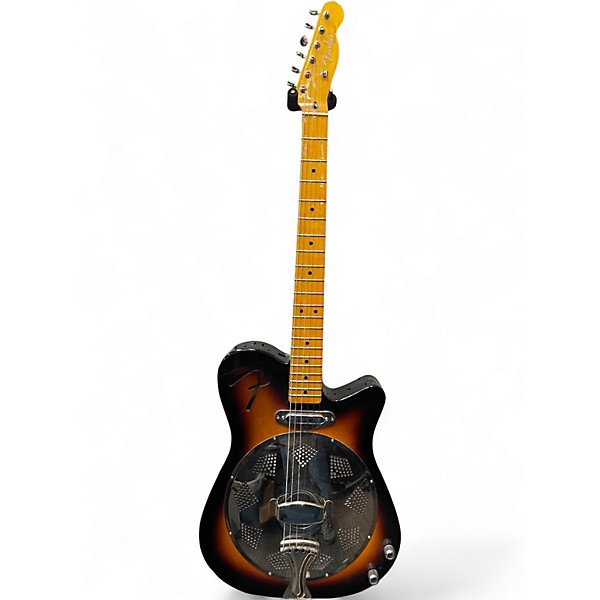 Used Fender Reso Tele 3 Color Sunburst Resonator Guitar