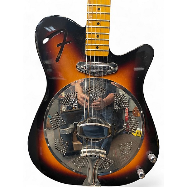 Used Fender Reso Tele 3 Color Sunburst Resonator Guitar
