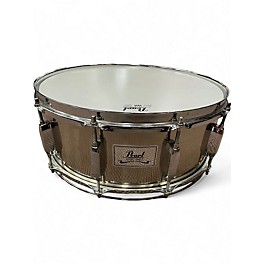 Used Pearl 14X6 STEEL SHELL Silver Drum
