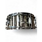 Used Pearl 14X6 STEEL SHELL Silver Drum