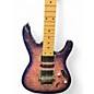 Used Ibanez S570MQM Trans Purple Solid Body Electric Guitar