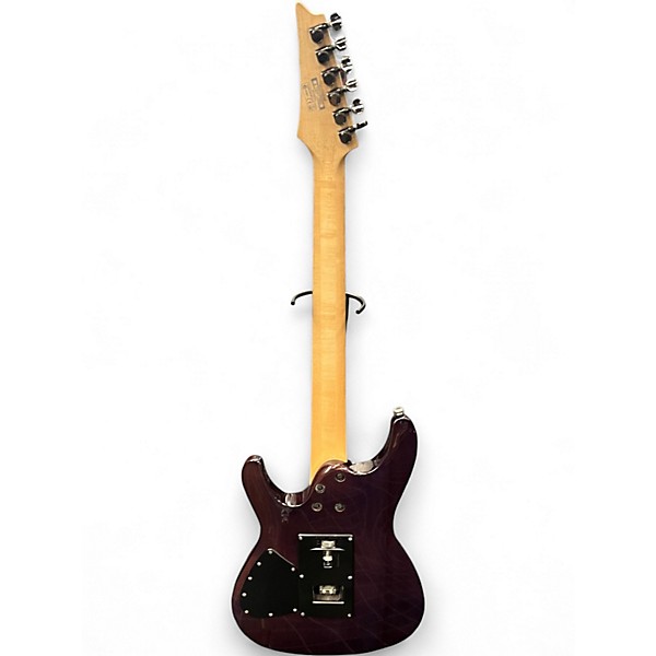Used Ibanez S570MQM Trans Purple Solid Body Electric Guitar