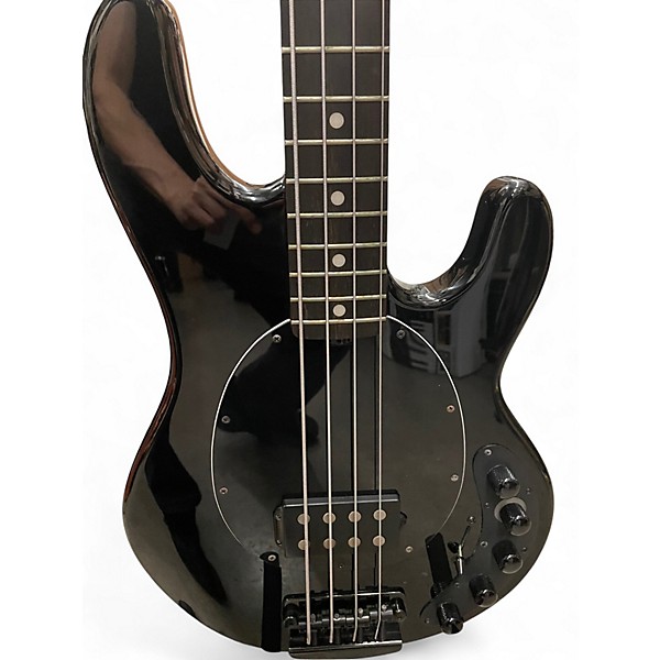 Used Sterling by Music Man DARK RAY Black Electric Bass Guitar