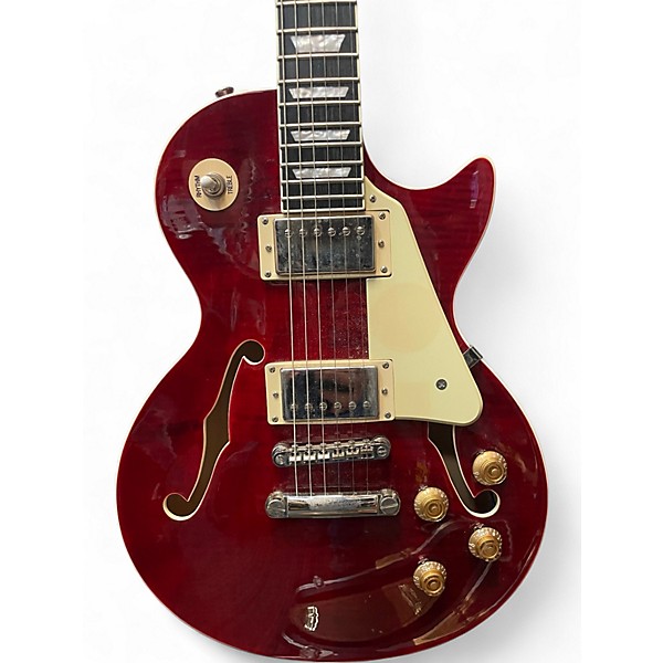 Used Epiphone Les Paul ES Pro Wine Red Hollow Body Electric Guitar