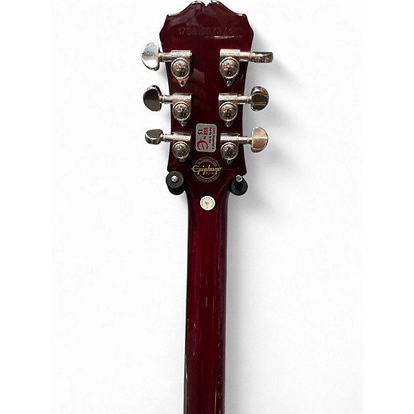 Used Epiphone Les Paul ES Pro Wine Red Hollow Body Electric Guitar