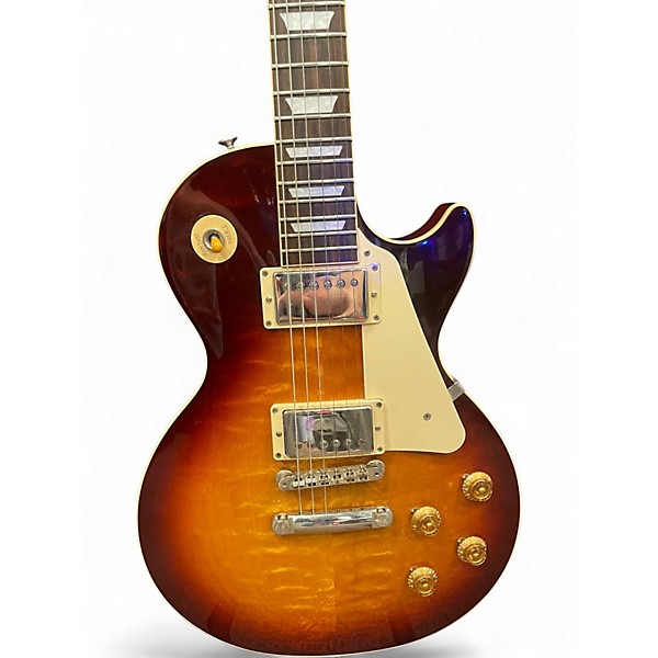 Used 2023 Gibson Les Paul 50s Standard AAA Quilt Tobacco Burst Solid Body Electric Guitar
