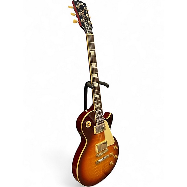Used 2023 Gibson Les Paul 50s Standard AAA Quilt Tobacco Burst Solid Body Electric Guitar