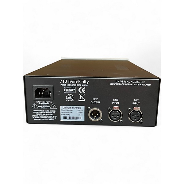 Used Universal Audio 710 Twin Finity Microphone Preamp