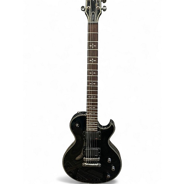 Used Schecter Guitar Research Hellraiser Solo 6 Black Solid Body Electric Guitar