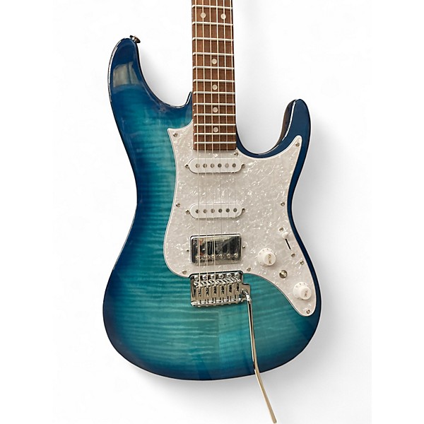 Used Ibanez AZ222S1F Trans Blue Solid Body Electric Guitar