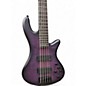 Used Schecter Guitar Research Stiletto Studio 5 String Trans Purple Electric Bass Guitar