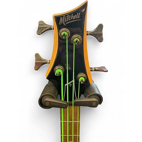 Used Mitchell MB200 Gray Electric Bass Guitar