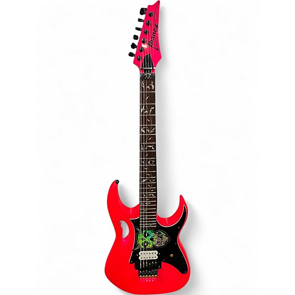 Used 2023 Ibanez JEMJRSP Pink Solid Body Electric Guitar