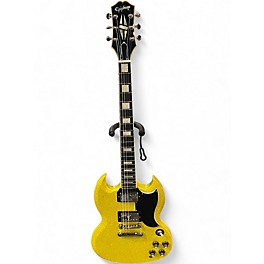 Used 2024 Epiphone Exclusive SG Custom Metallic Gold Solid Body Electric Guitar